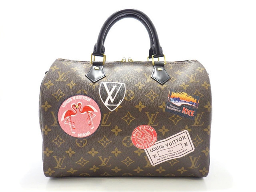 LOUIS VUITTON Speedy Bandouliere My LV World Tour Shoulder Bag Monogram